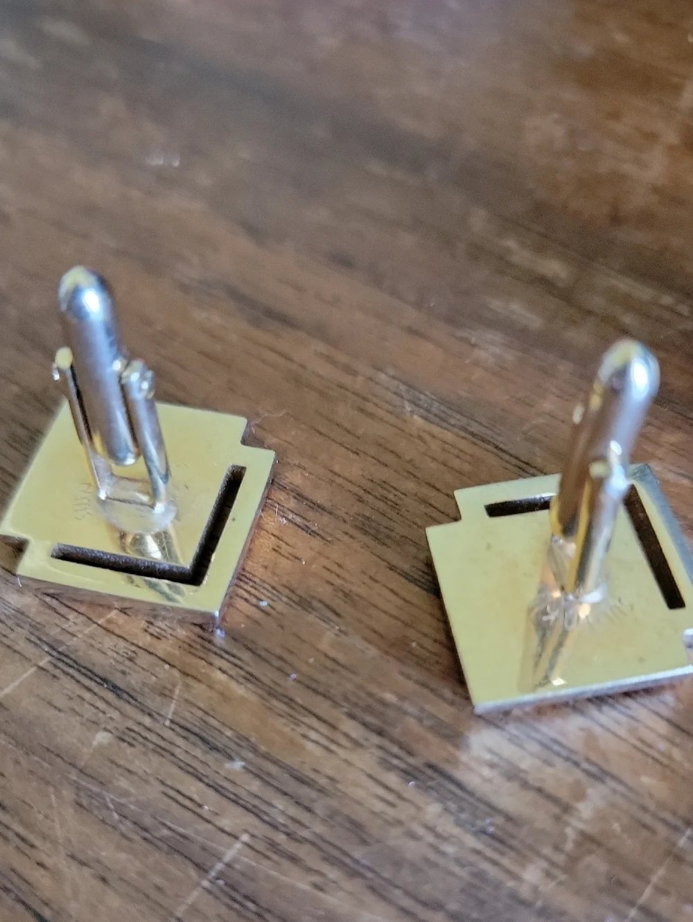 3 Vintage Gold Tone Cufflinks